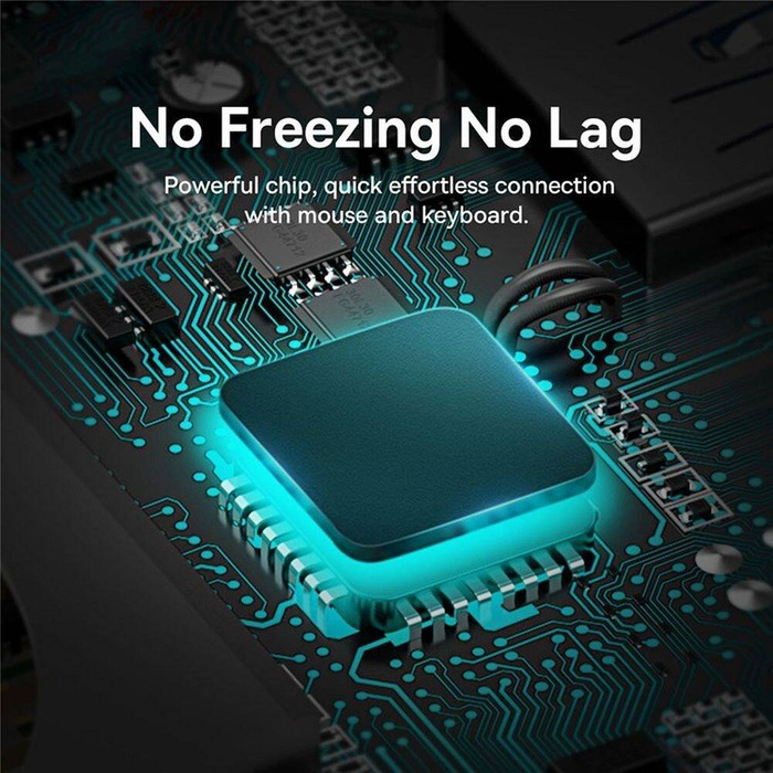 Baseus Metal Gleam Series HUB 7 en 1 USB Type C - 1 x HDMI / 1 x VGA / 3 x USB 3.2 Gen. 1/1 x Alimentation / 1 x Ethernet RJ-45 Gris (WKWG040013)