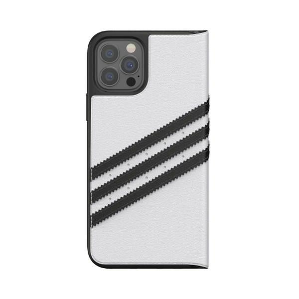 Puzdro ADIDAS ORIGINALS Apple iPhone 12 12 Pro Booklet Case TPU White Black Case