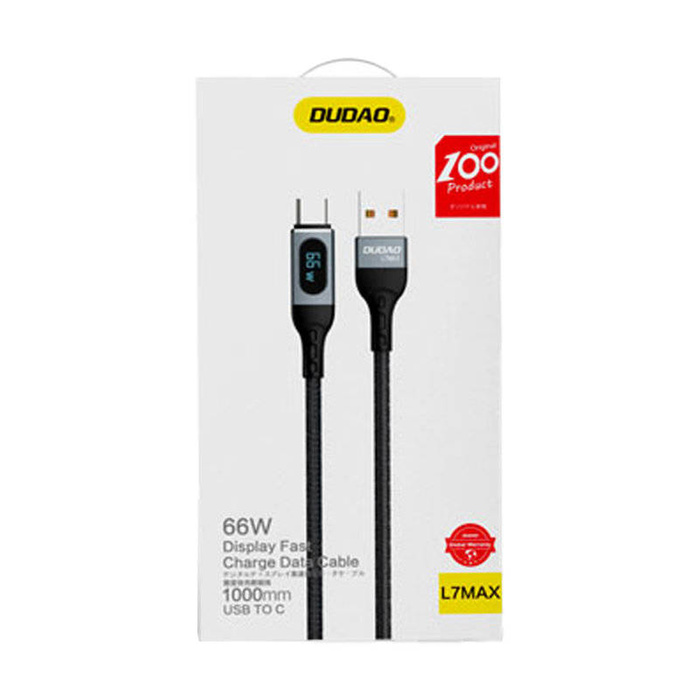 Cavo USB Dudao - USB Type C a ricarica rapida PD 66W nero (L7Max)
