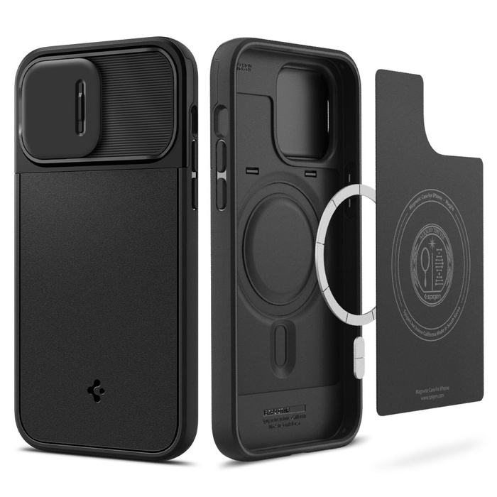 Cover Spigen IPhone 14 PRO MAX OPTIK Armor Mag MagSafe NERO