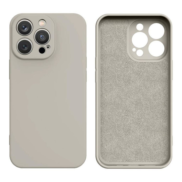 Obal Silikonový case obal iPhone 14 Plus silikonový kryt béžový Case