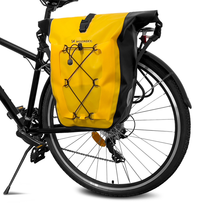 Wozinsky vodotesná taška na bicykel taška do kufra 25l žltá (WBB24YE)