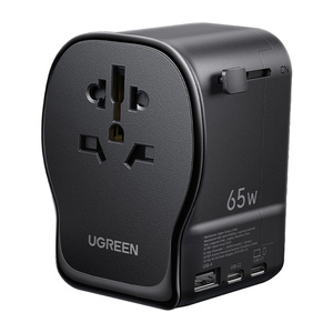 Universeller Reiseadapter / ladergerät Netzwerk Ugreen S550, 65W, 2x USB-C, 1x USB-A