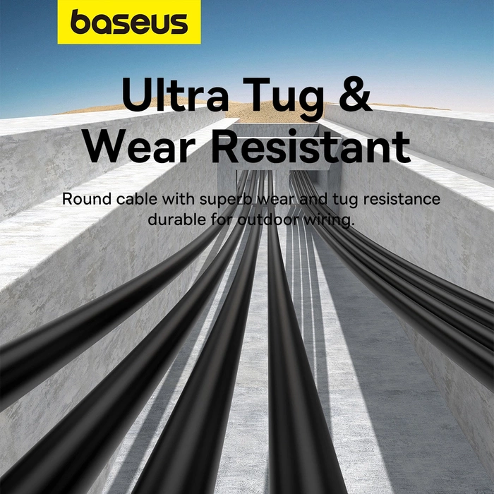 Baseus Ethernet CAT5, 1,5m network cable (black)