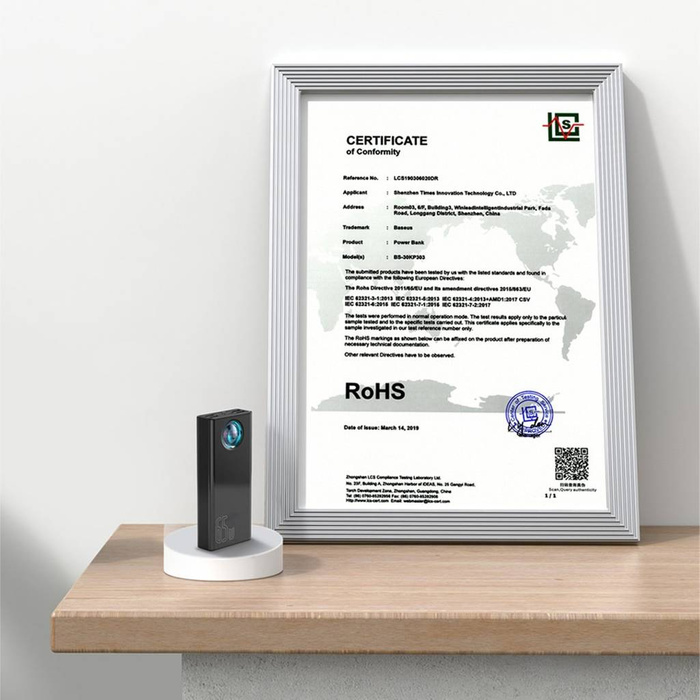 Banque d&#39;alimentation Baseus Amblight 65W 30000mAh Overseas Edition blanc (PPLG000102)