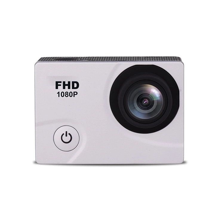 Caméra sport DV2400 Full HD Wi-Fi 12Mpx grand angle étanche + accessoires - blanche
