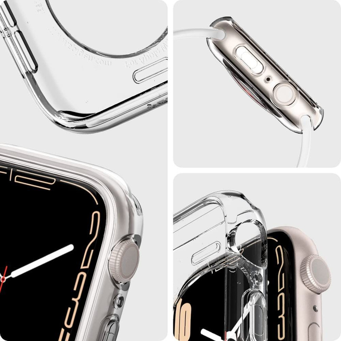 Hülle Spigen Apple Watch 4 / 5 / 6 / 7 / SE (44 / 45 MM) Liquid Crystal Kristall Clear Case
