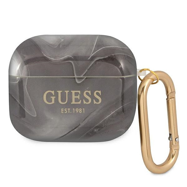 Čierne Case GUESS Apple Puzdro 3 Marble Collection
