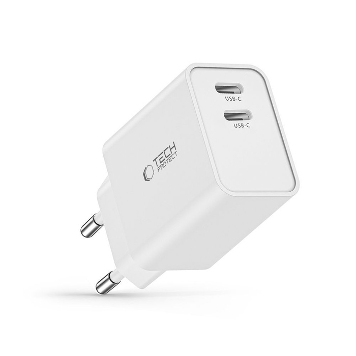 TECH-PROTECT C35W 2-PORT NETWORK CHARGER PD35W WHITE
