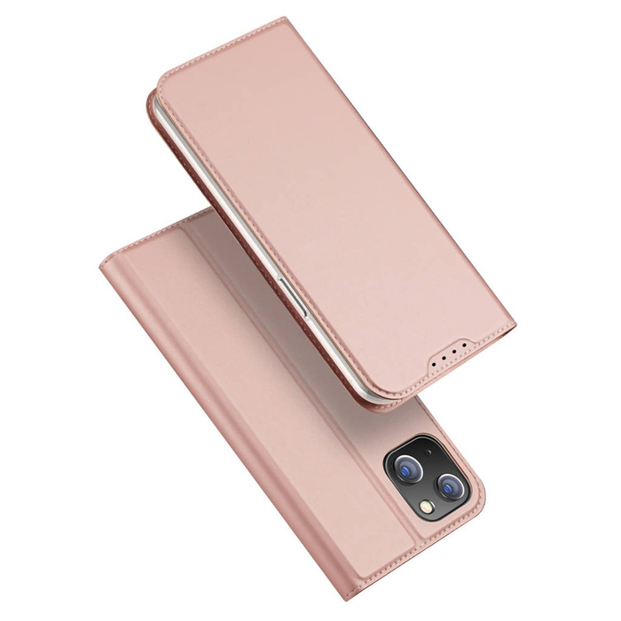 Étui portefeuille Dux Ducis Skin Pro pour iPhone 15 Plus - Rose