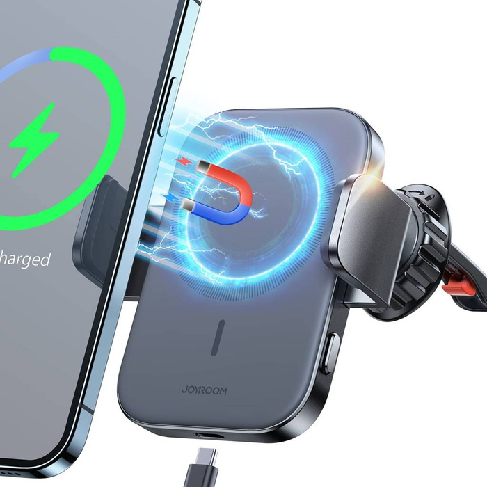 Joyroom Car Holder Qi Wireless Induction Charger 15W (MagSafe Compatible for iPhone) for Air Vent (JR-ZS295)