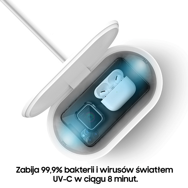 Sterilizátor UNIQ LYFRO Air Capsule UV-C Nabíječka Indukční 10W Bílý