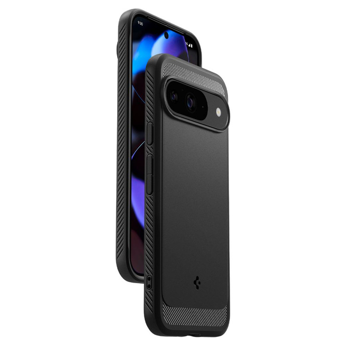 Cover Spigen Rugged Armor MATTE GOOGLE PIXEL 9 / 9 PRO NERO