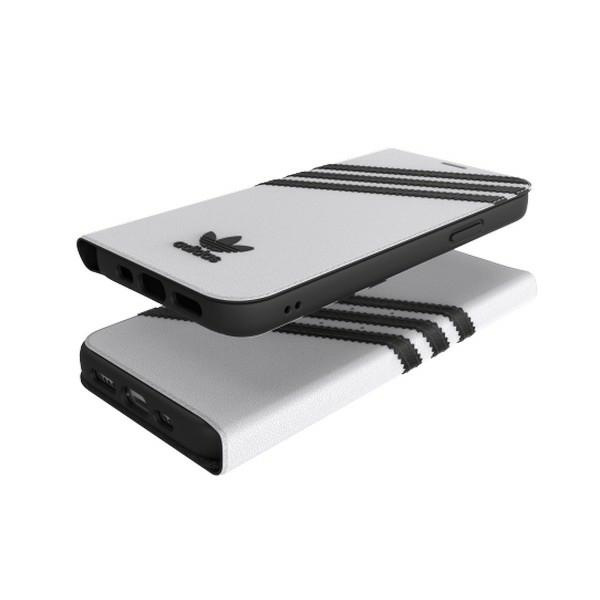 Coque ADIDAS ORIGINALS Apple iPhone 12 12 Pro Booklet Case TPU White Black Case