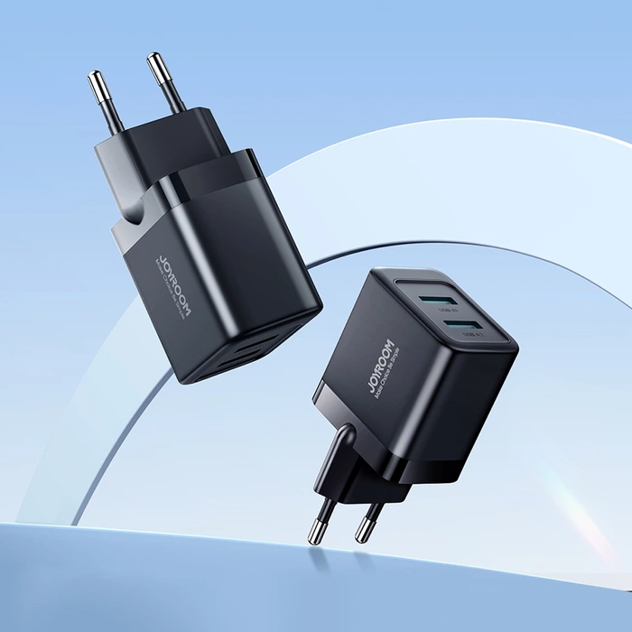 Joyroom JR-TCN01 2xUSB-A 12W 2,4A Netzladegerät - Schwarz
