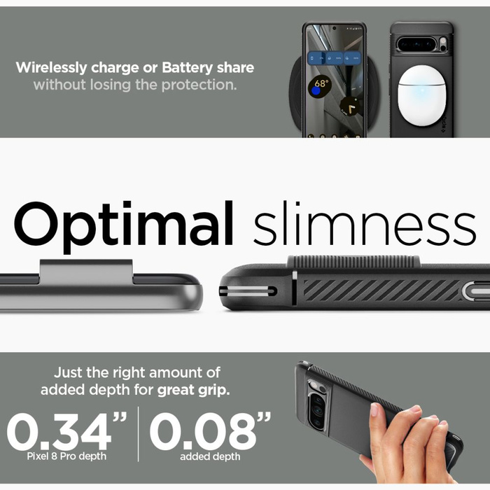 Obal Spigen Rugged Armor Google Pixel 8 Pro MATTE Black Case