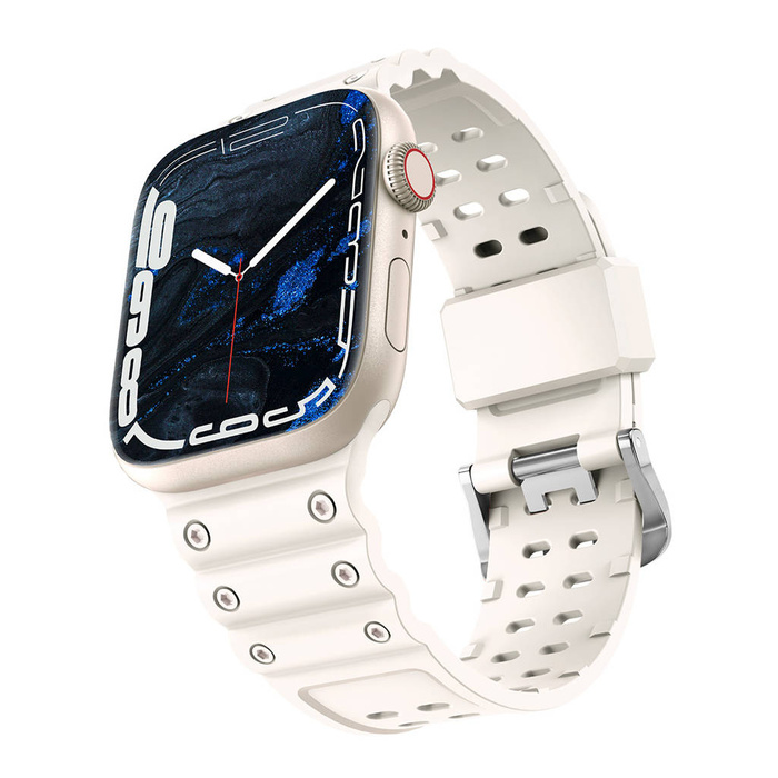 Armband Triple Protection Armband für Apple Watch SE, 8, 7, 6, 5, 4, 3, 2, 1 (41, 40, 38 mm) Armband Armband beige