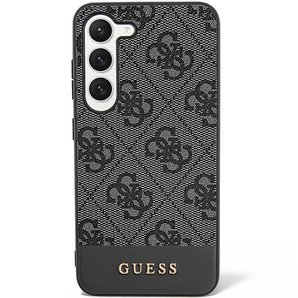 Case Guess GUHCS23SG4GLGR S23 S911 black/black hardcase 4G Stripe Collection Case