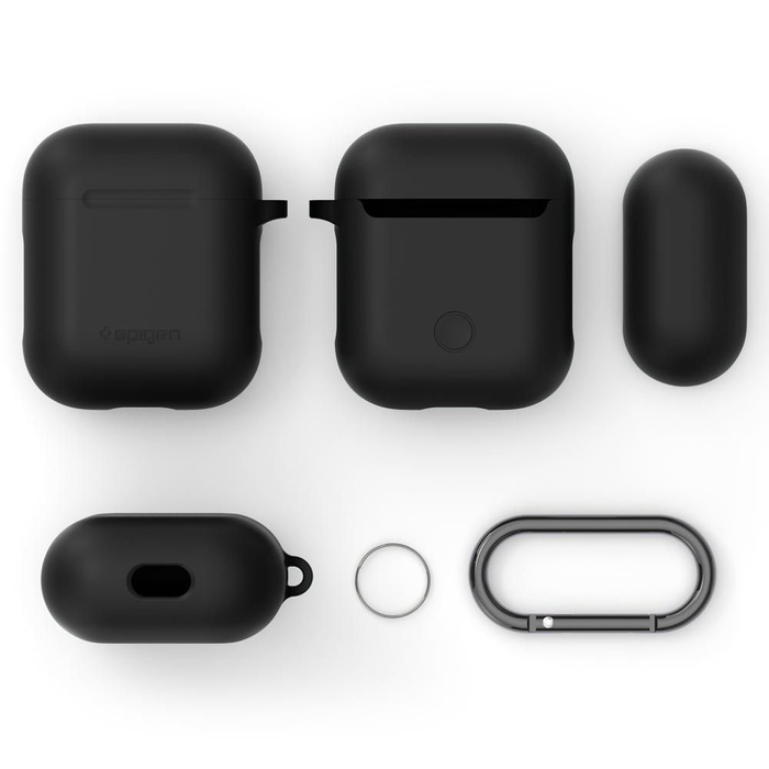 Puzdro SPIGEN Apple Airpods Black Black Case