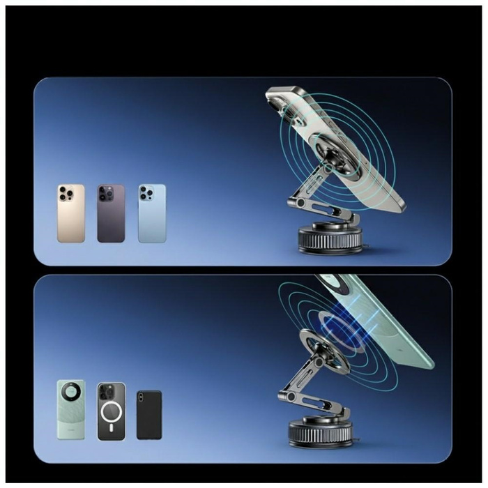 Uniwersalny uchwyt na telefon USAMS      ZJ087 magnetyczny do samochodu, domu, biura czarny