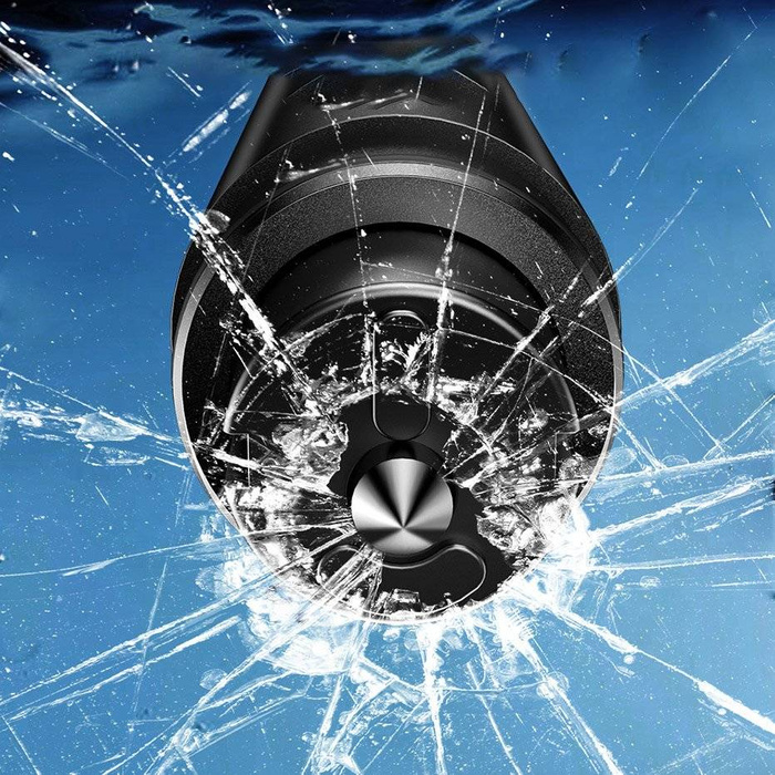 Baseus 2in1 martello di sicurezza rompivetro + tagliacintura grigio (CRSFH-0G)