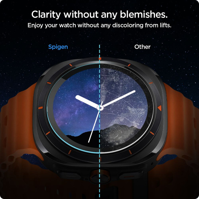 Vetro temperato Spigen GLAS.TR "EZ-FIT" Galaxy Watch cONFEZIONE DA 2 PEZZI ULTRA (47 MM) TRASPARENTE
