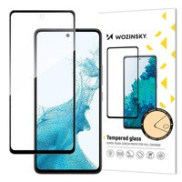 Wozinsky Trempé Verre Trempé Pleine Colle Super Tough Protecteur D'écran Entièrement Couvert Avec Cadre Case Friendly pour Samsung Galaxy A53 5G noir
