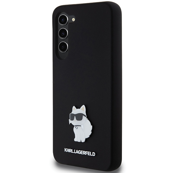 Etui Karl Lagerfeld KLHCS23MSMHCNPK Galaxy S23+ S916 czarny/black hardcase Silicone Choupette Metal Pin