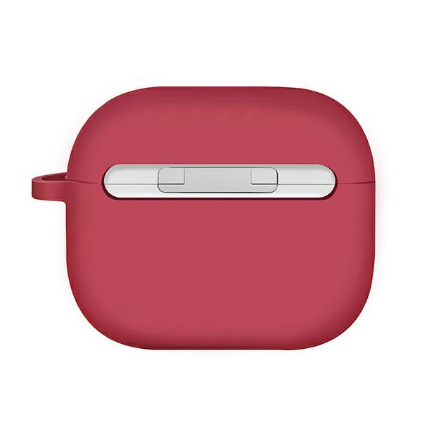 Uniq Hülle Nexo AirPods 3 Gen + Ohrhaken Silikon rot / Koralle