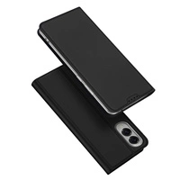 Dux Ducis Skin Pro Case for Samsung Galaxy S25 Edge with Flip and Card Slot - Black