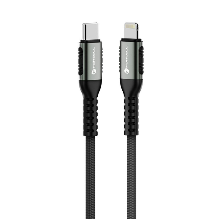 Kabel USB C do Lightning Forcell F-Energy PD 3A 27W Cafule 0,5 m C259 czarny
