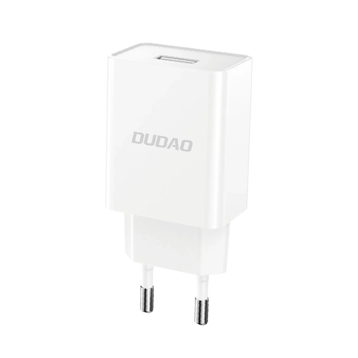 Dudao A4EU USB-A 2.1A wall charger - white