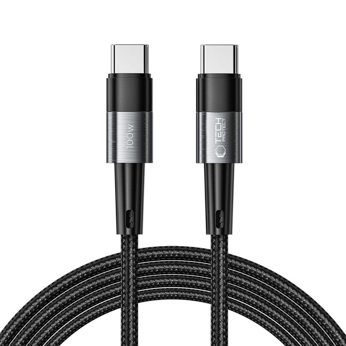 TECH-PROTECT ULTRABOOST CABLE TIPO-C PD100W/5A 200CM GRIS