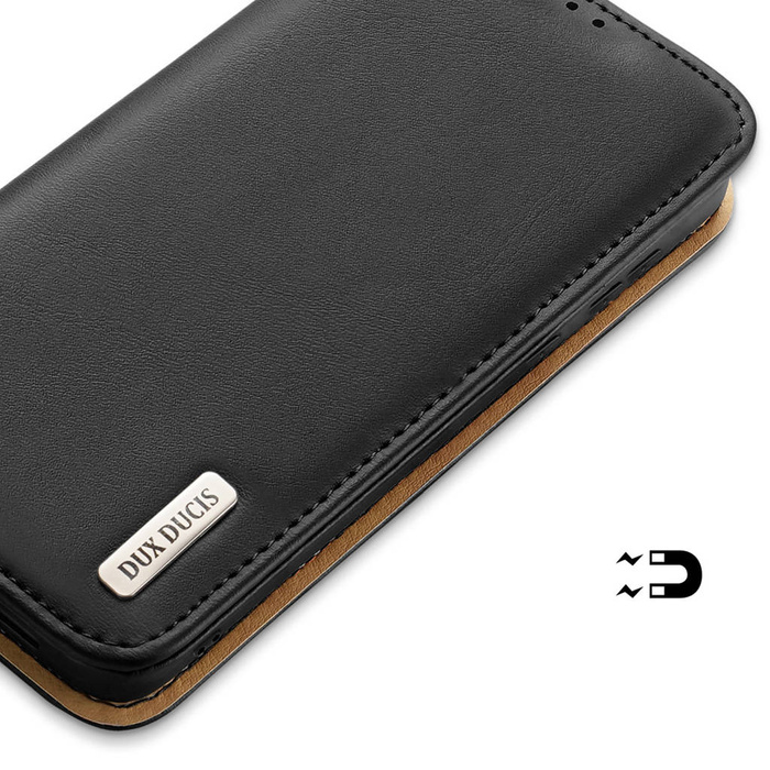 Dux Ducis Hivo funda Samsung Galaxy S23+ flip case wallet stand RFID blocker negro