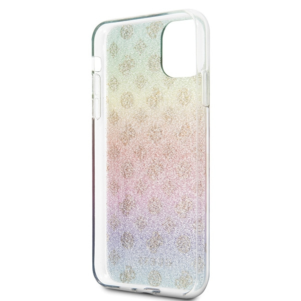 Pouzdro GUESS Apple iPhone 11 Pro Max Iridescent 4G Peony Multicolour Hard Case