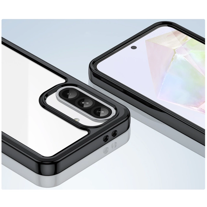 Outer Space Case for Samsung Galaxy A26 Cover with Flexible Frame - Black