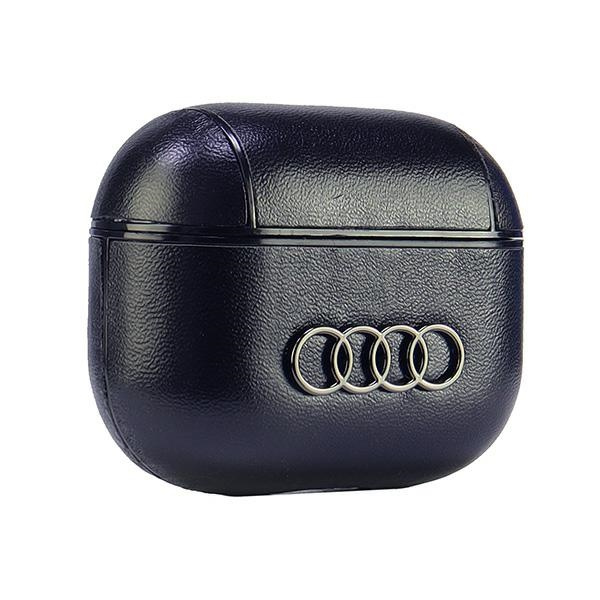 Audi Leather Big Logo AirPods 3 coverczarny/black AU-AP3-GT/D3-BK