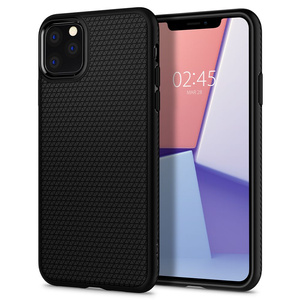 Cover SPIGEN iPhone 11 Pro Liquid Air Custodia nera opaca
