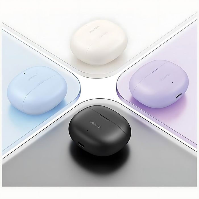 USAMS Słuchawki Bluetooth 5.3 TWS Rhymbo Series bezprzewodowe beżowy/beige BHUYO02 (US-YO17)