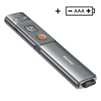 Baseus Orange Dot kabelloser Laserpointer für Präsentationen – Grau (mit Batterie)