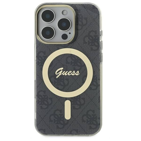 Etui Guess iPhone 16 Pro 6.3" czarny/black hardcase IML 4G MagSafe