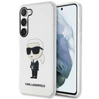 Obal Karl Lagerfeld Klhcs23shniktct S23 S911 Transparent Hardcase Ikonik Karl Lagerfeld Case