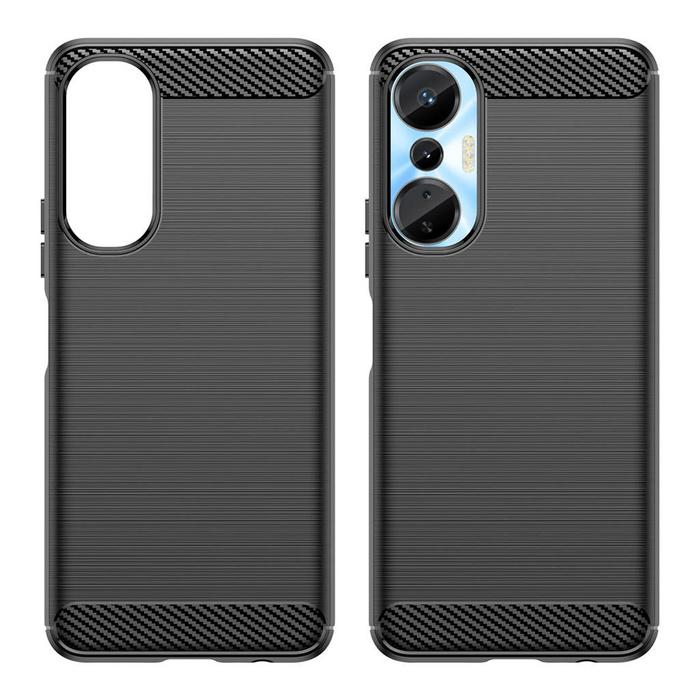 Funda Carbon Case para Infinix Hot 20S funda de silicona flexible de carbono negra
