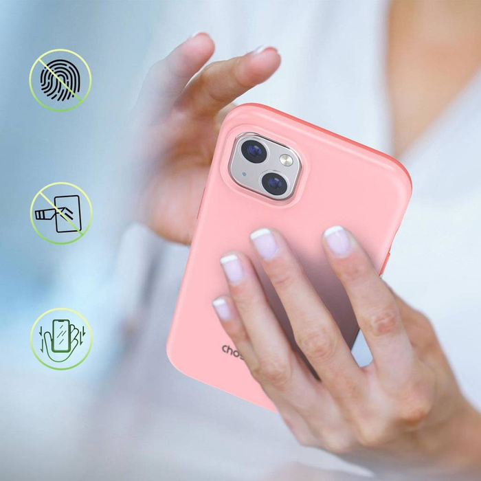 Choetech MFM Anti-Drop-Hülle Made For MagSafe für iPhone 13 Rosa (PC0112-MFM-PK)