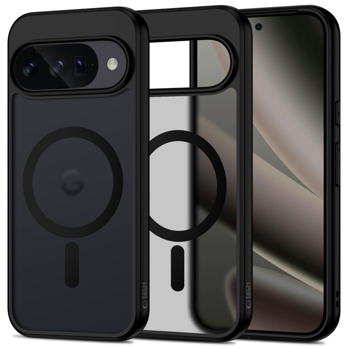 ETUI TECH-PROTECT GOOGLE PIXEL 10 / 10 PRO MAGMAT MAGSAFE CZARNE MATOWE