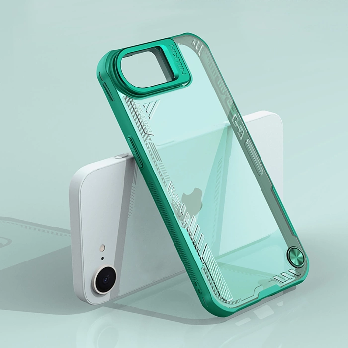 Etui Nillkin iPhone 16e Iceblade Prop z podstawką Zielone