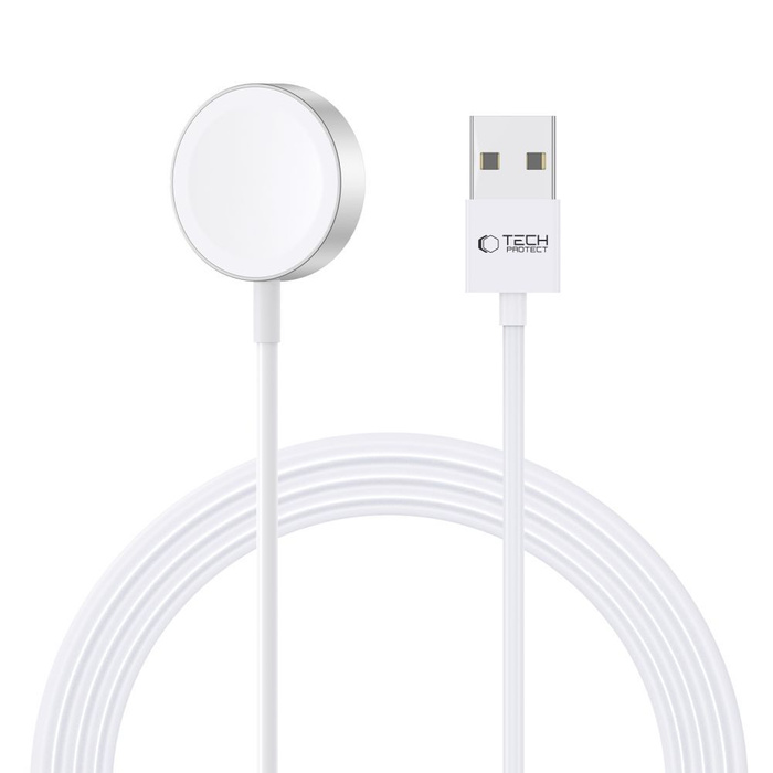 Cable Magnetic Tech-protect Ultraboost Magnetic Charging Cable 120cm Apple Watch White