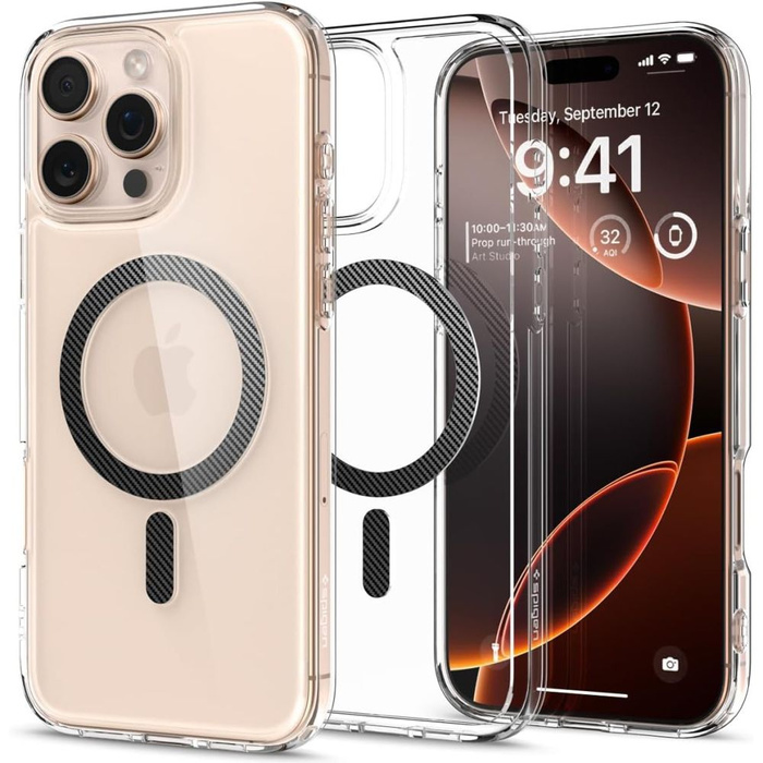 Spigen Ultra Hybrid Mag MagSafe IPhone 16 PRO FIBRA DI CARBONIO