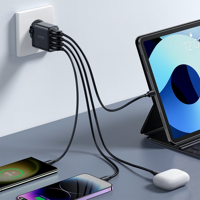 Caricabatterie da rete Joyroom JR-TCN03 4xUSB-A 24W 4.8A - nero
