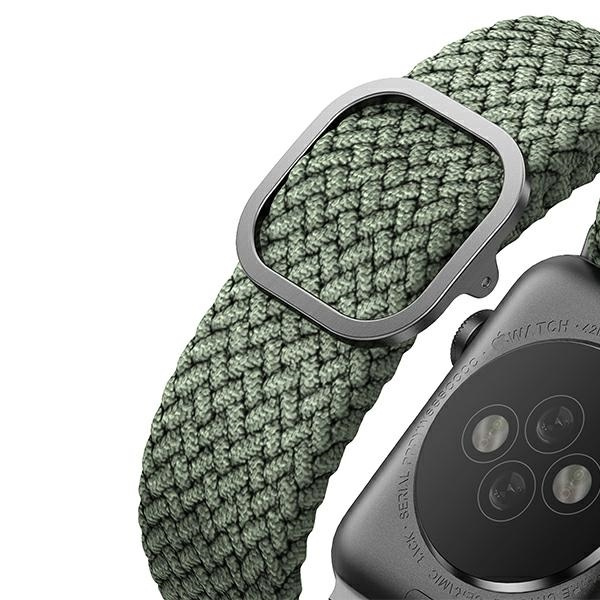 UNIQ bracelet Aspen Apple Watch 40/38/41mm Tressé vert/vert cyprès